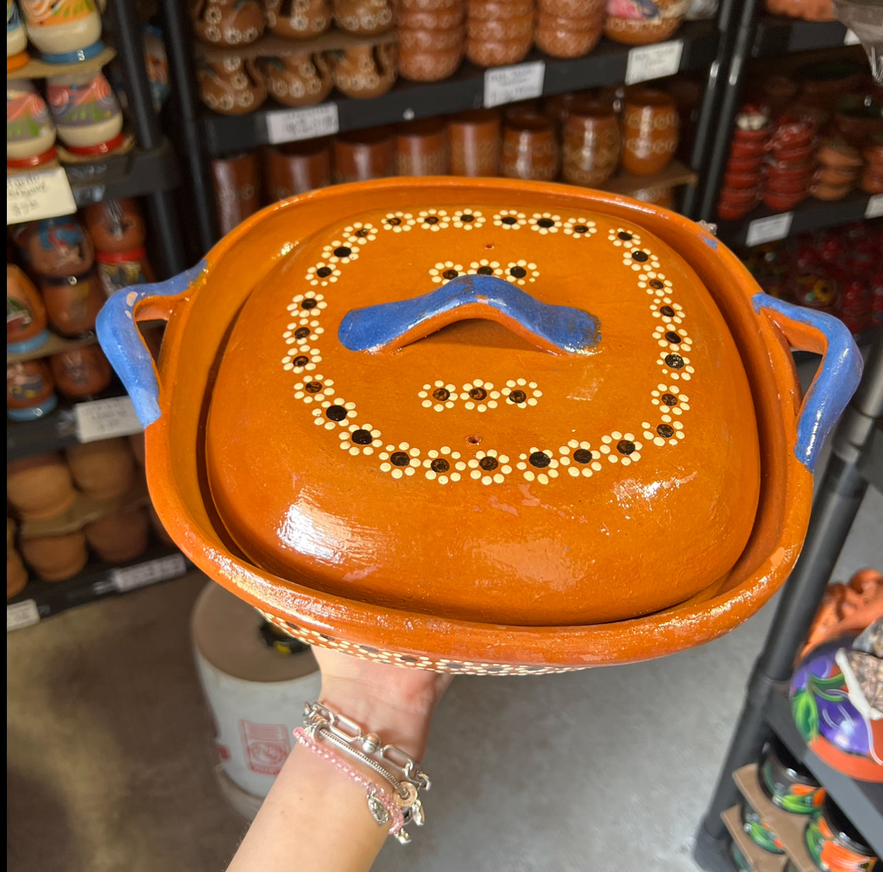 Squared Traditional Pottery Pot