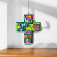 Guerrero Hand-Painted Cross Wall Art | Colorful Mexican Décor
