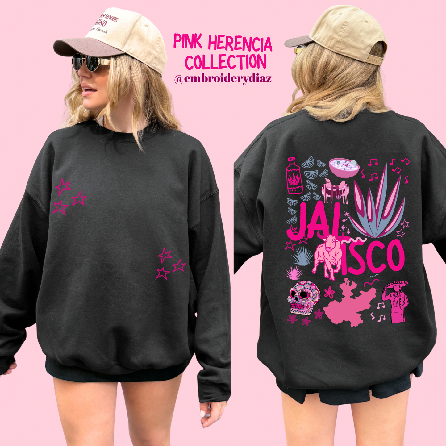 Jalisco Pink Herencia Sweater