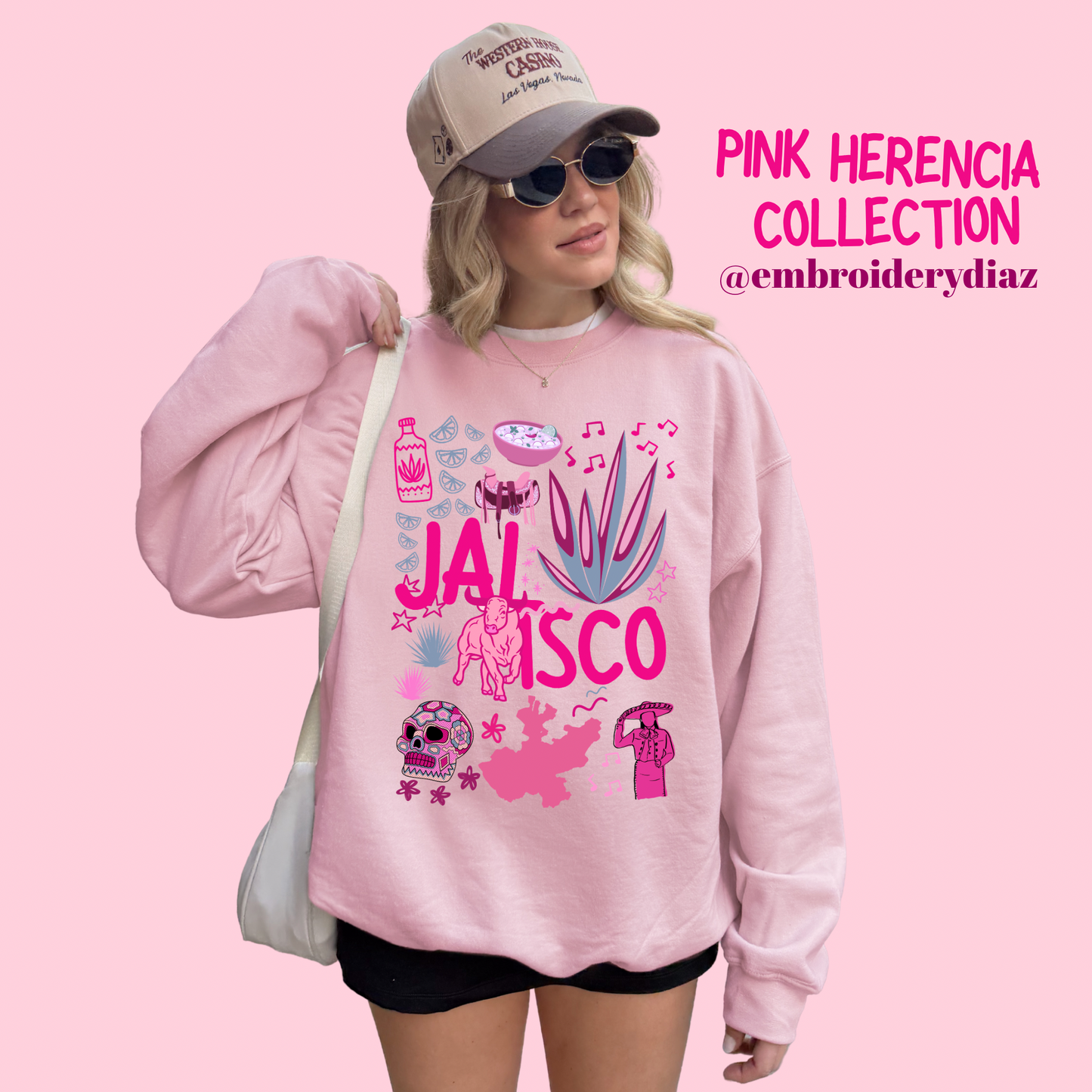 Jalisco Pink Herencia Sweater