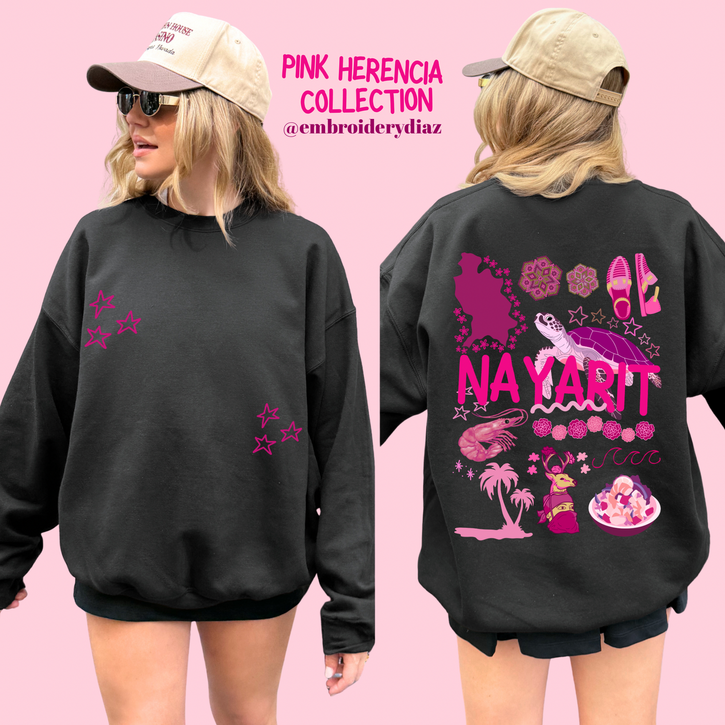 Nayarit Pink Herencia Sweater
