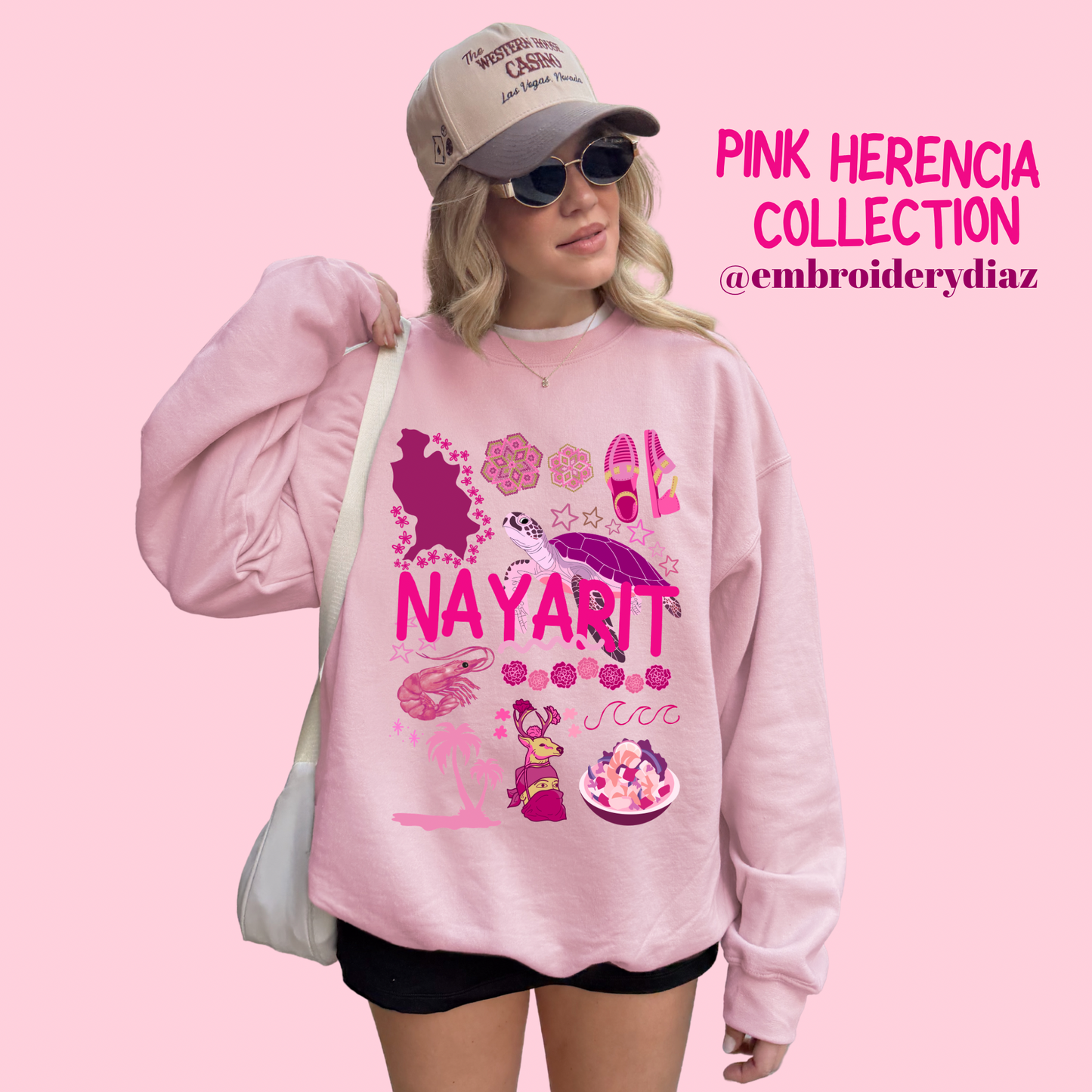 Nayarit Pink Herencia Sweater