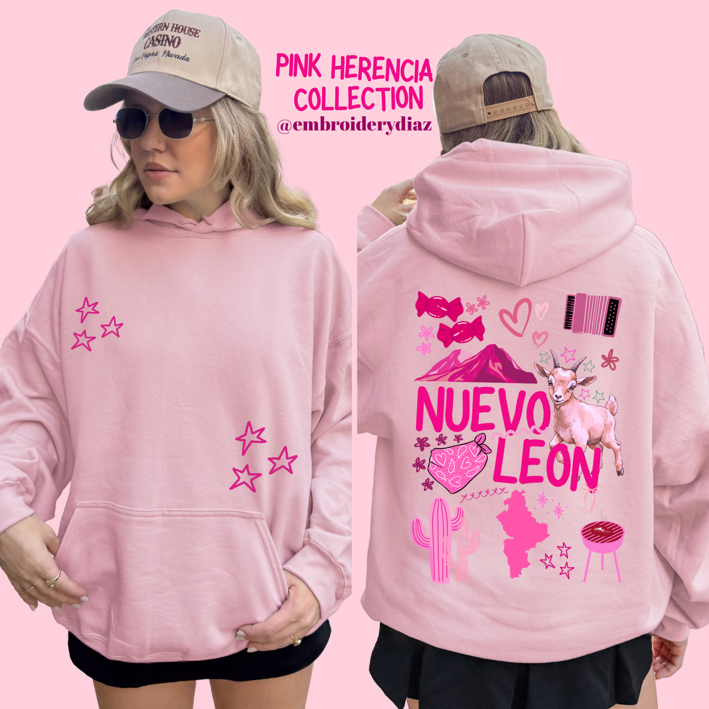 Nuevo León Pink Herencia Sweater
