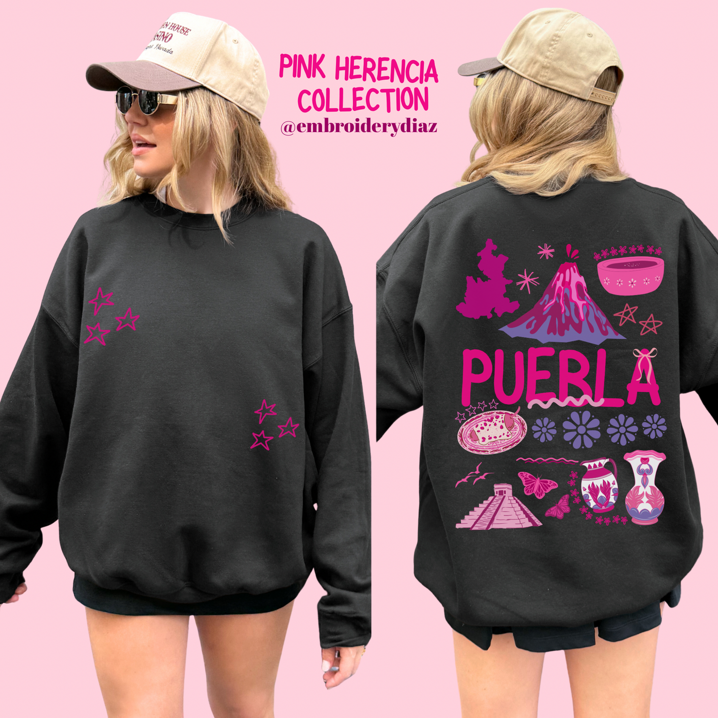 Puebla Pink Herencia Sweater
