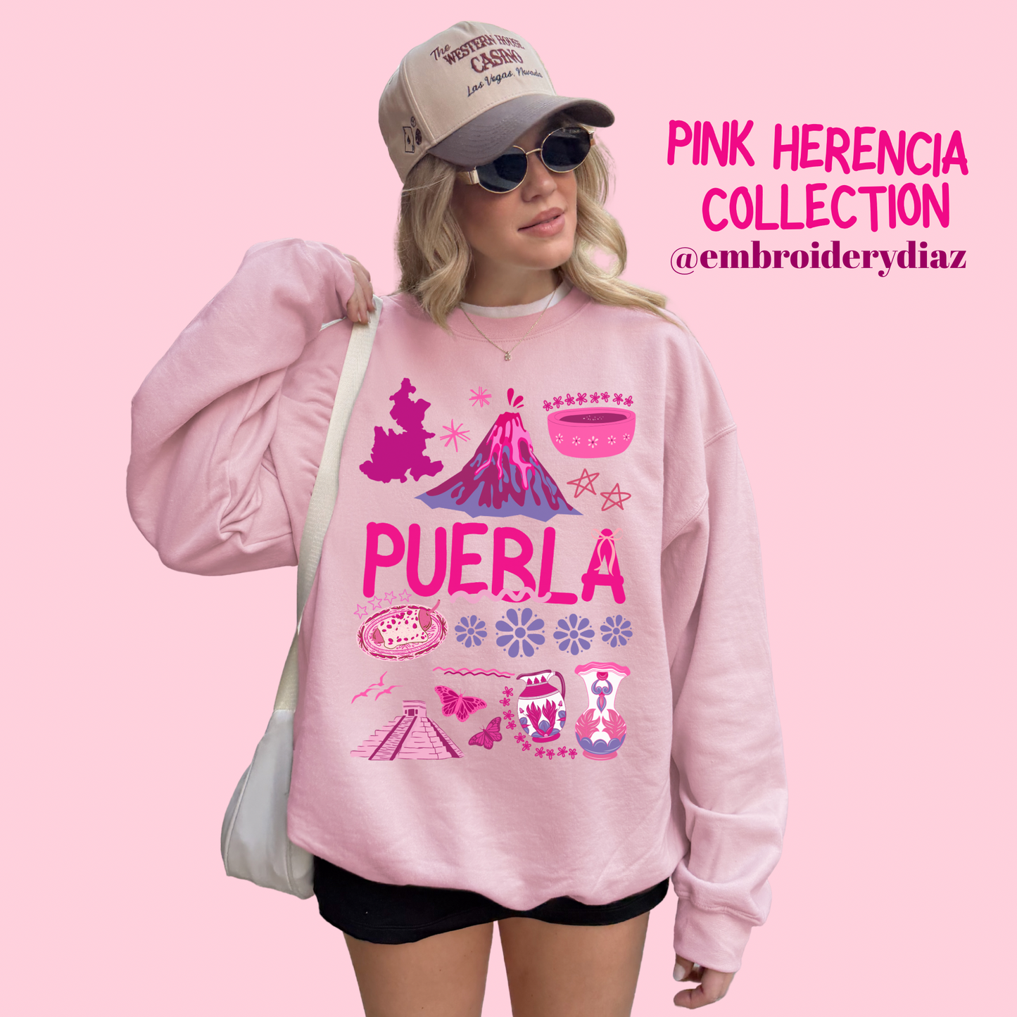 Puebla Pink Herencia Sweater