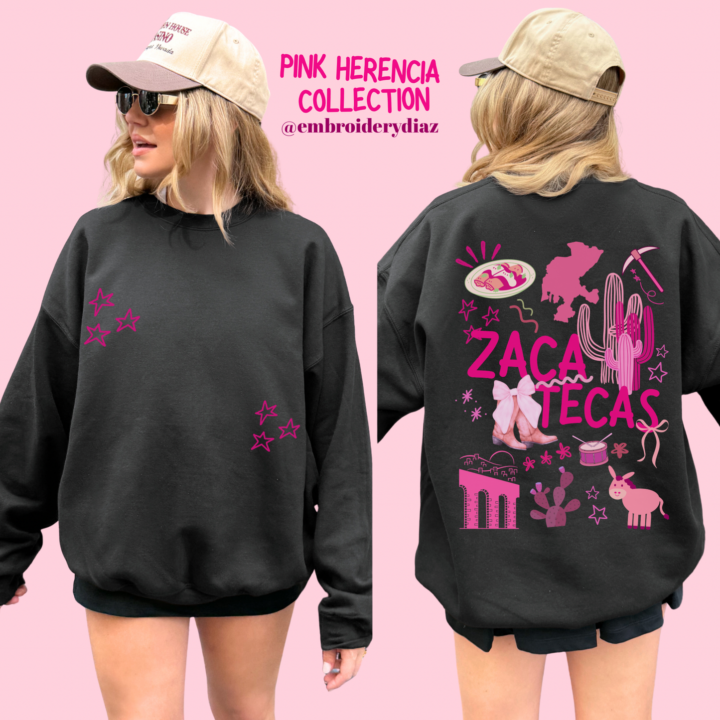 Zacatecas Pink Herencia Sweater