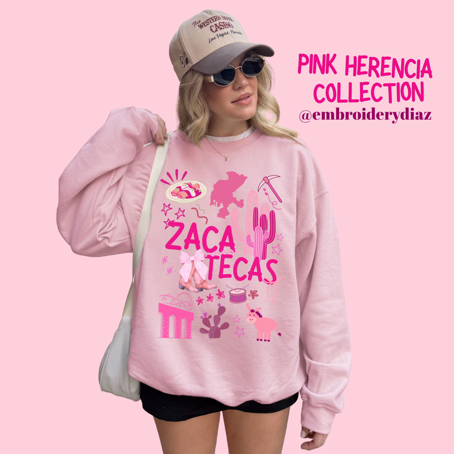 Zacatecas Pink Herencia Sweater