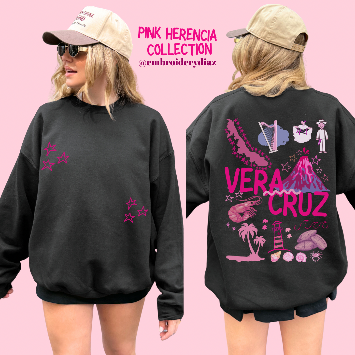 Veracruz Pink Herencia Sweater