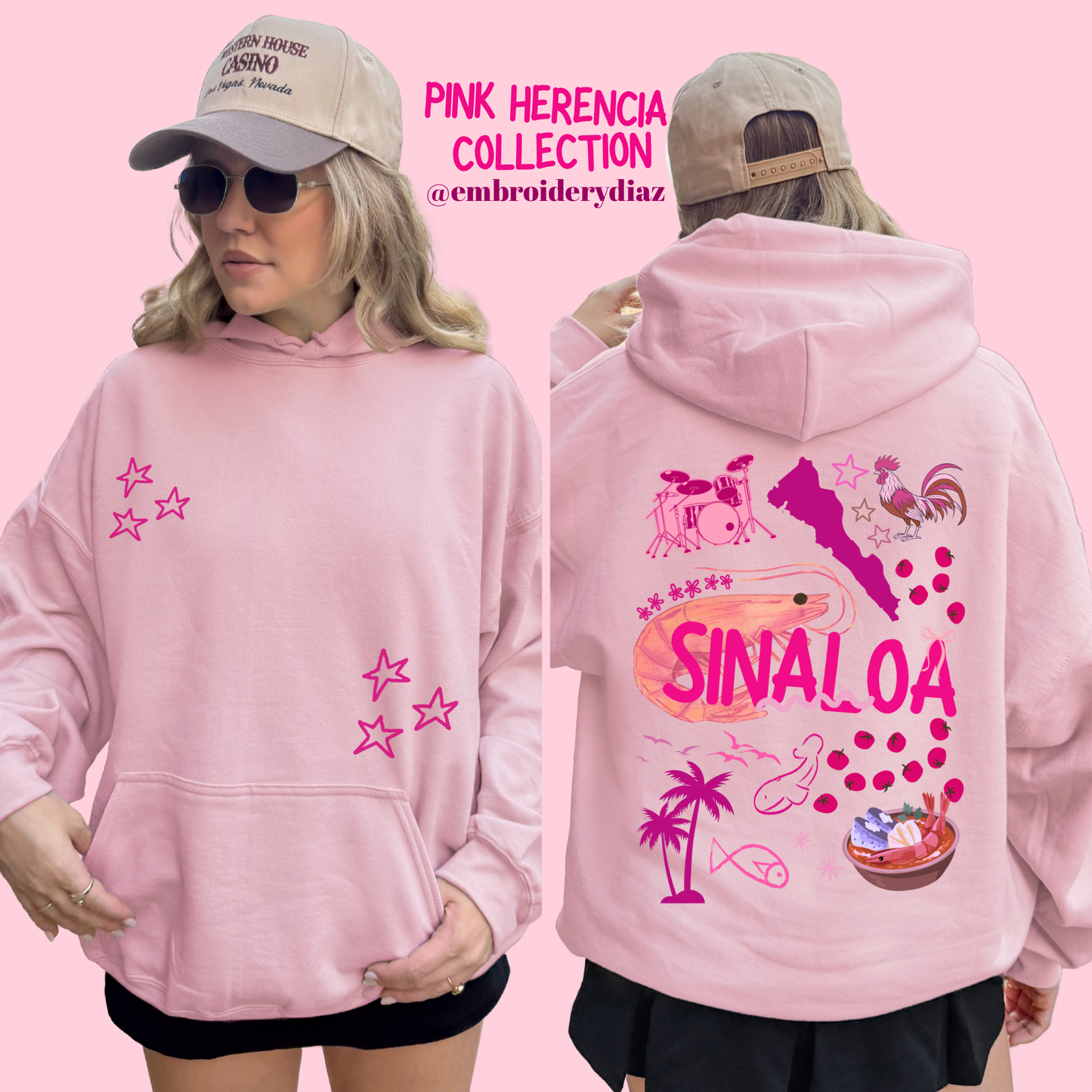 Sinaloa Pink Herencia Sweater