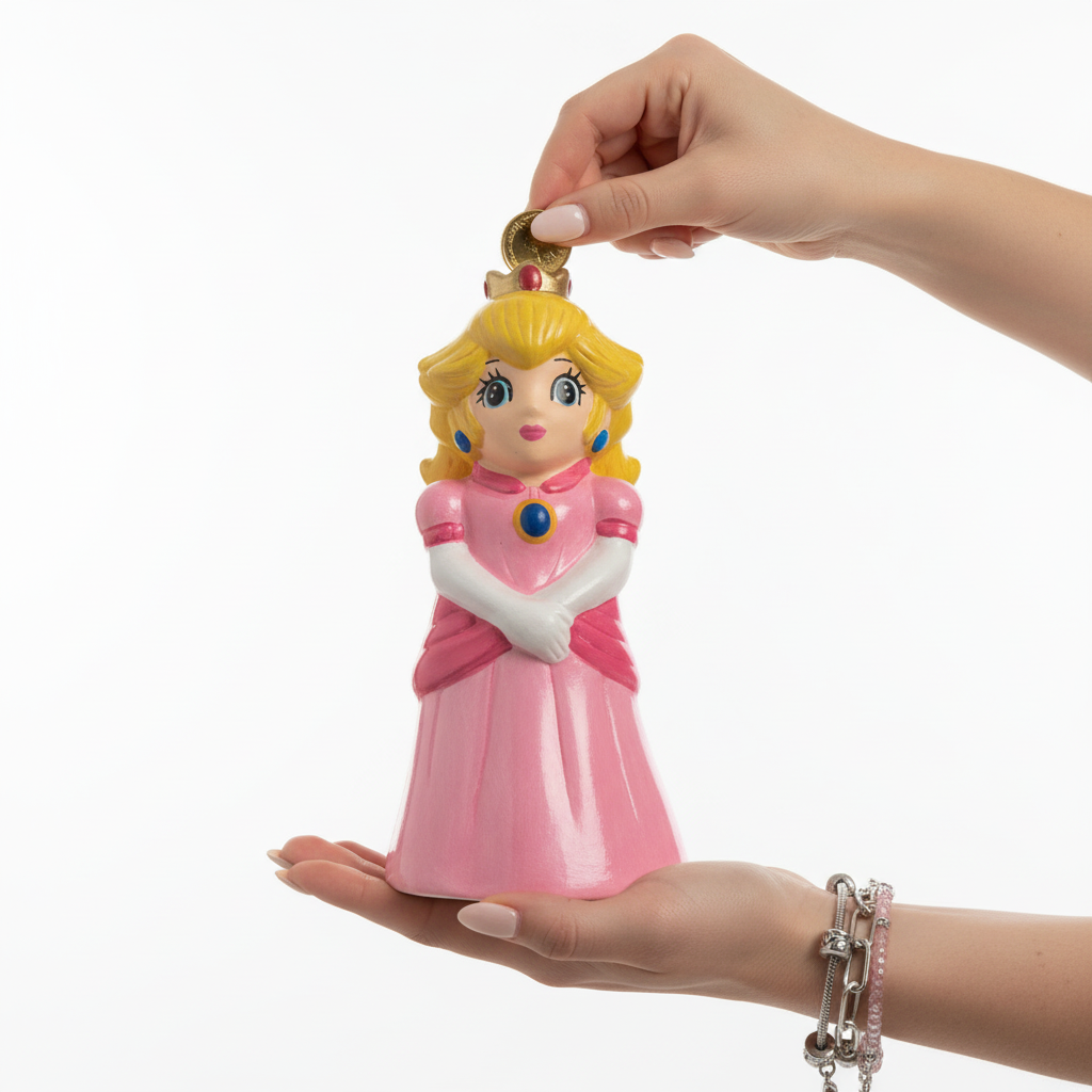 Pink Princess Piggy Bank