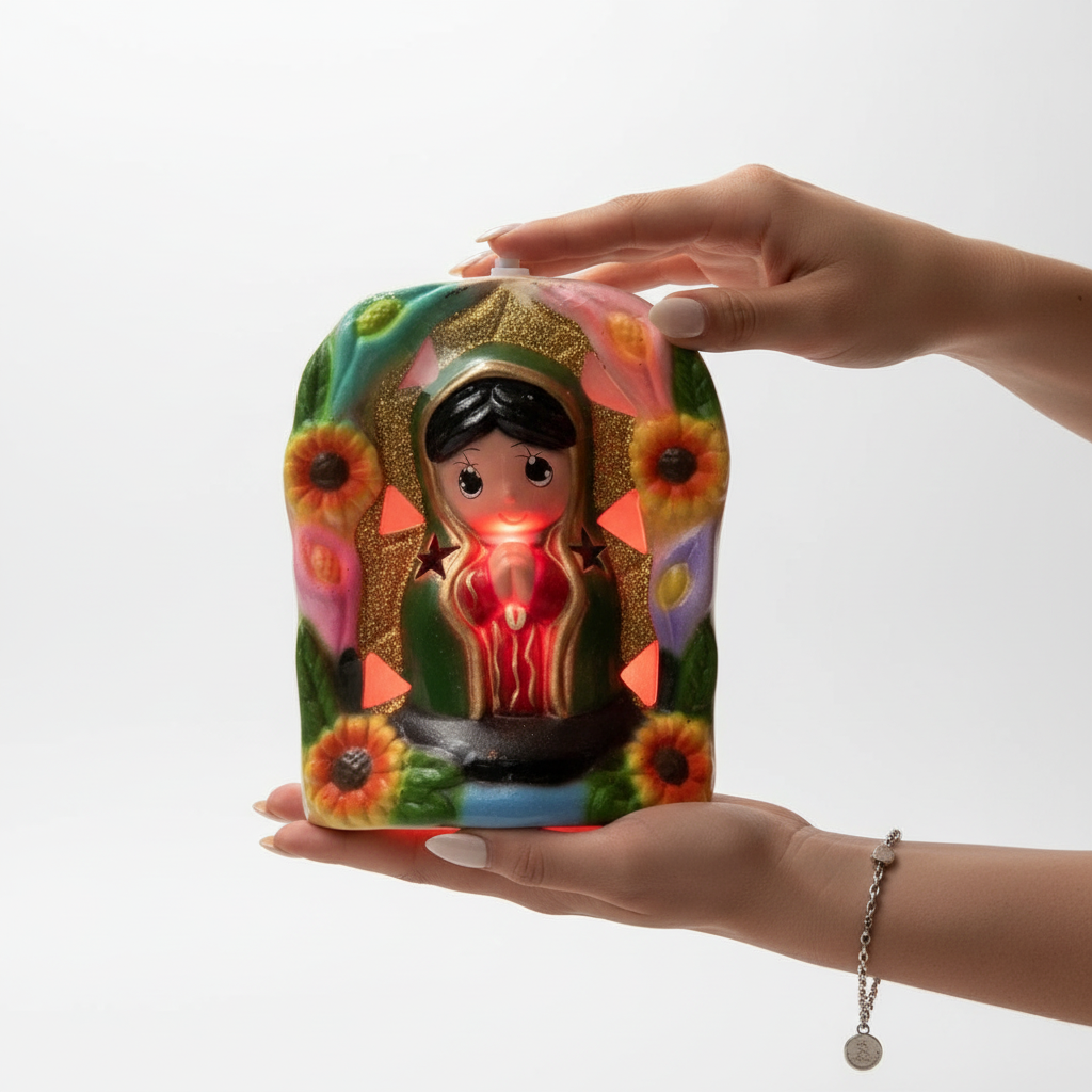Small Sunflower Virgencita Nightlamp