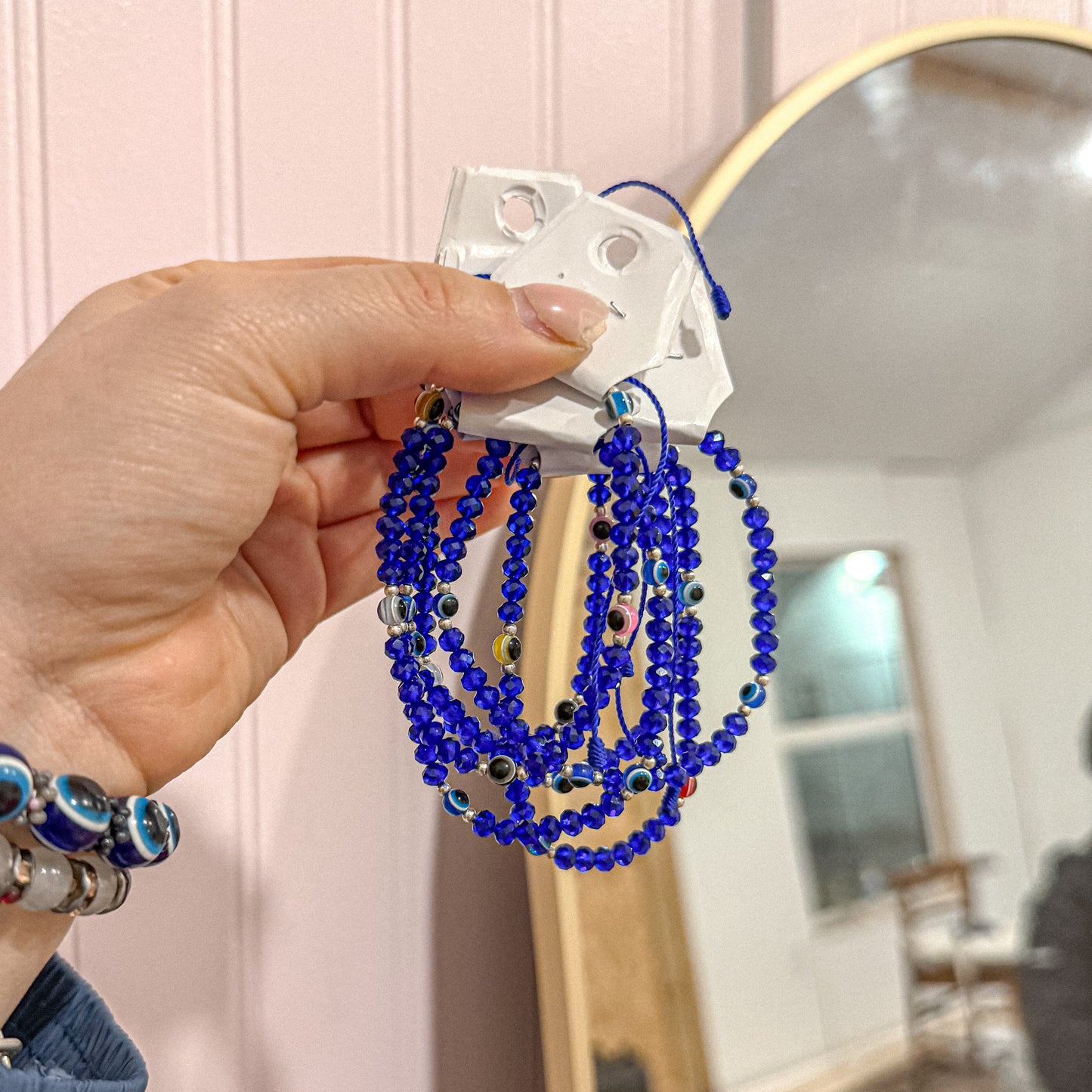 Blue Mal de Ojo Protection Bracelet