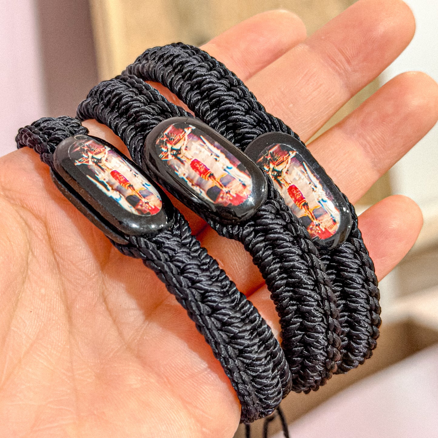 Black Jesus Christ Adjustable Bracelet