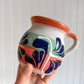 Orange Engobe Barro Hand-Painted Mug