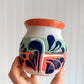 Orange Engobe Barro Hand-Painted Mug