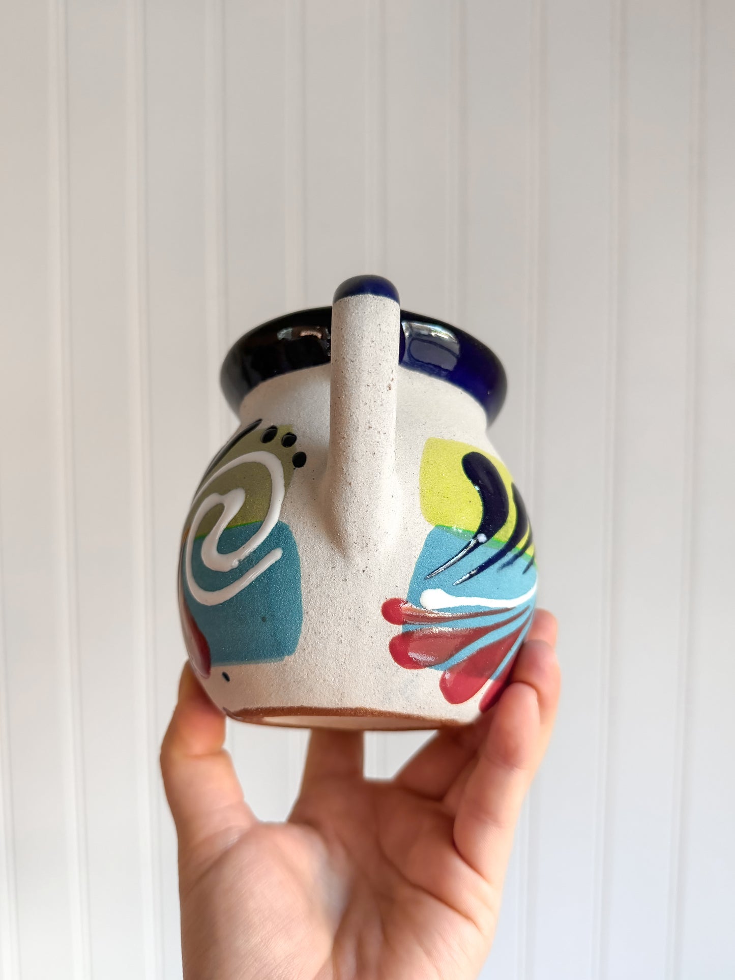 Blue Engobe Barro Hand-Painted Mug