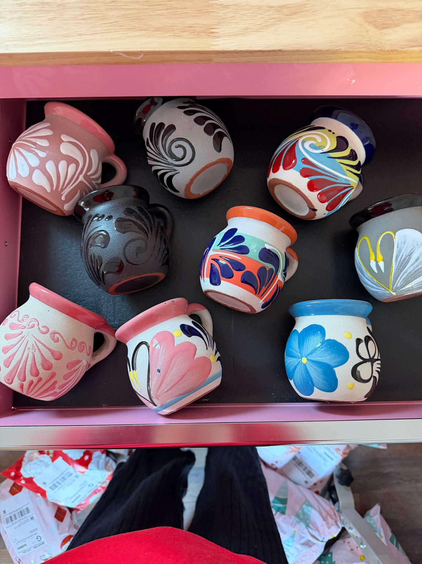 Black & Gray Barro Hand-Painted Mug