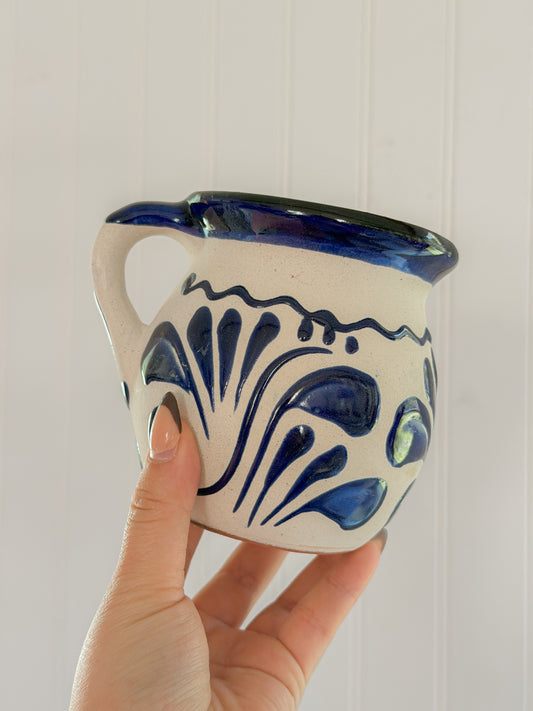 Navy Barro Hand-Painted Mug