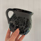 Black Barro Hand-Painted Mug