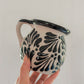 Black Barro Hand-Painted Mug