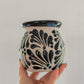 Black Barro Hand-Painted Mug