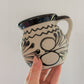 Brown Barro Hand-Painted Mug