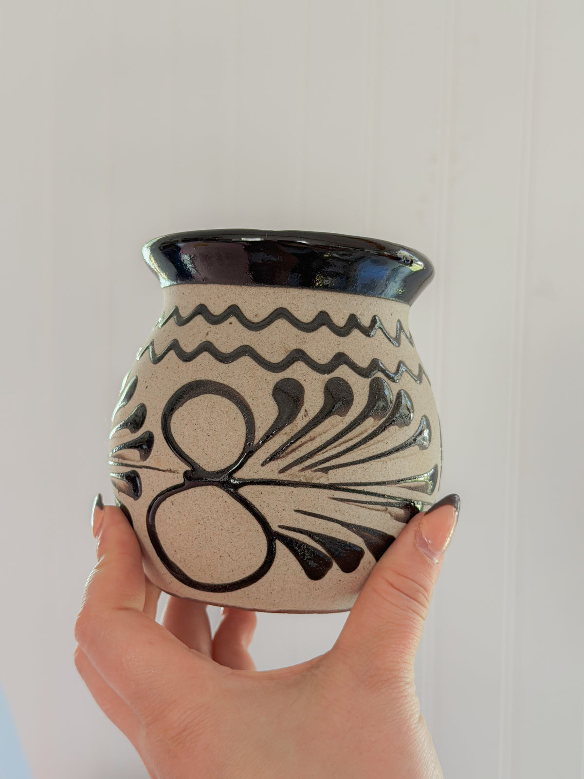 Brown Barro Hand-Painted Mug