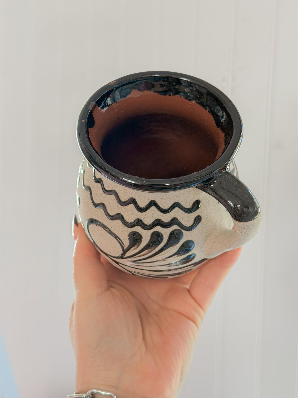 Brown Barro Hand-Painted Mug