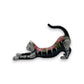 Talavera Stretching Cat Figurine | Hand-Painted Calavera Art