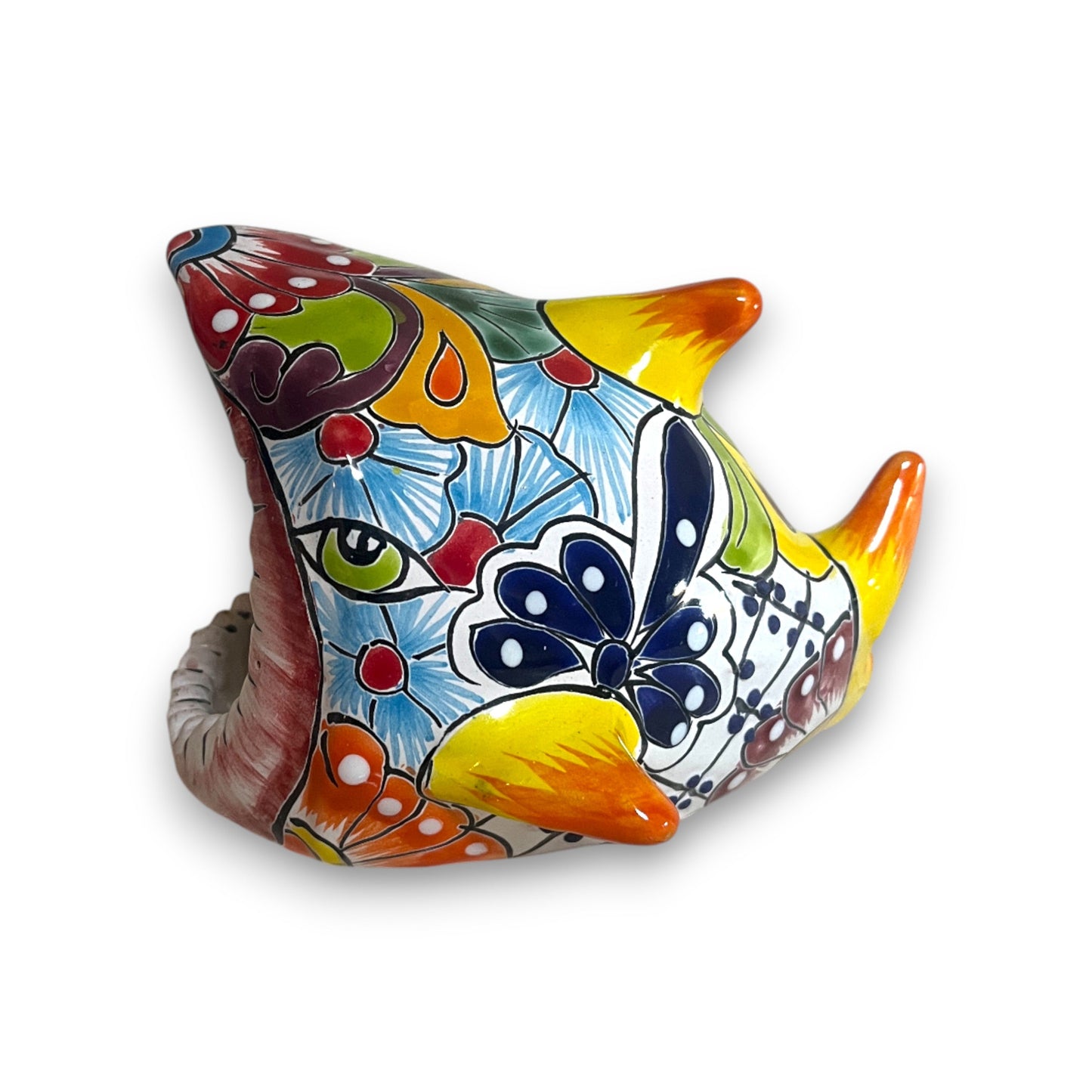 Colorful Talavera Shark Soap Dish | Handcrafted Ceramic Holder