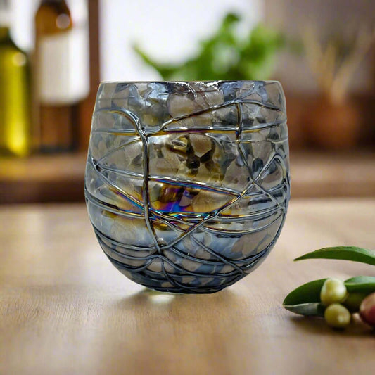 Mexican Stemless Wine Glass | Mocha Mix Design