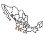 Sinaloa Map Embroidery Design