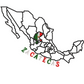 Zacatecas Map Embroidery Design