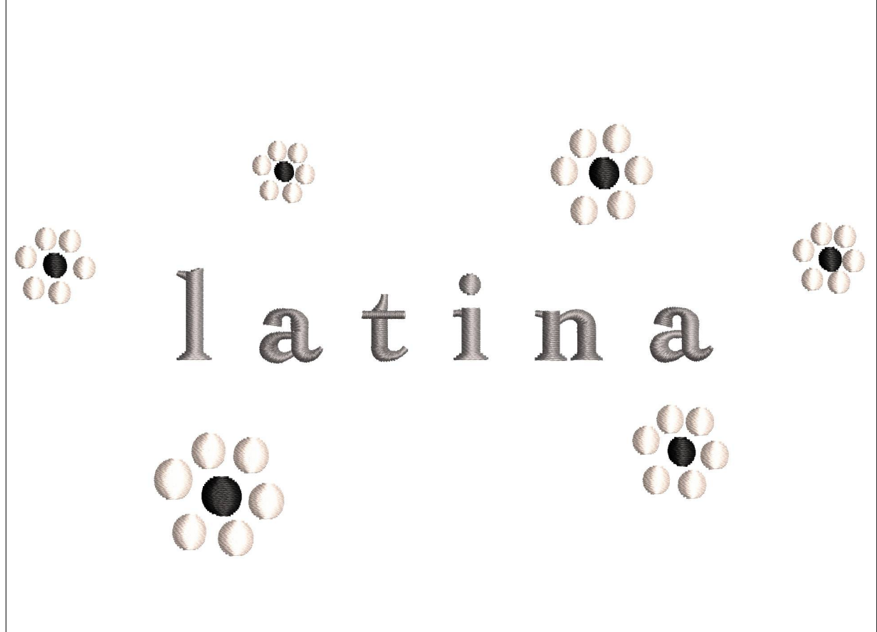 Latina Embroidery Design