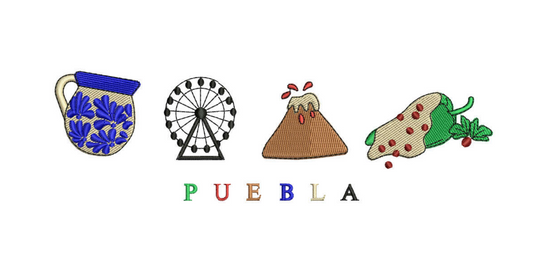 Puebla Embroidery Design