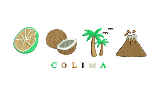 Colima Embroidery Design