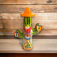 Talavera Cactus Statue | Colorful Handcrafted Mexican Art