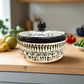 Black Talavera Tortilla Warmer | Handmade Puebla Ceramic Dish