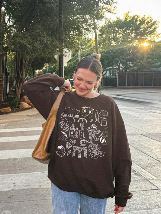 México State Sweater Front Design