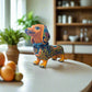Talavera Dachshund Statue | Colorful Hand-Painted Dog Figurine