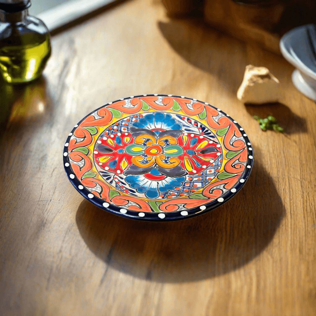 6" Talavera Ceramic Dinner Plate | Authentic Mexican Dinnerware