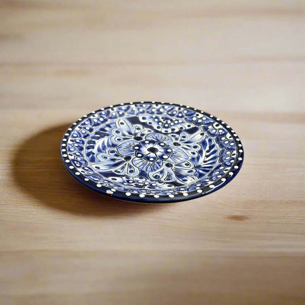 Blue & White Talavera Dinnerware Set | 12-Piece Set