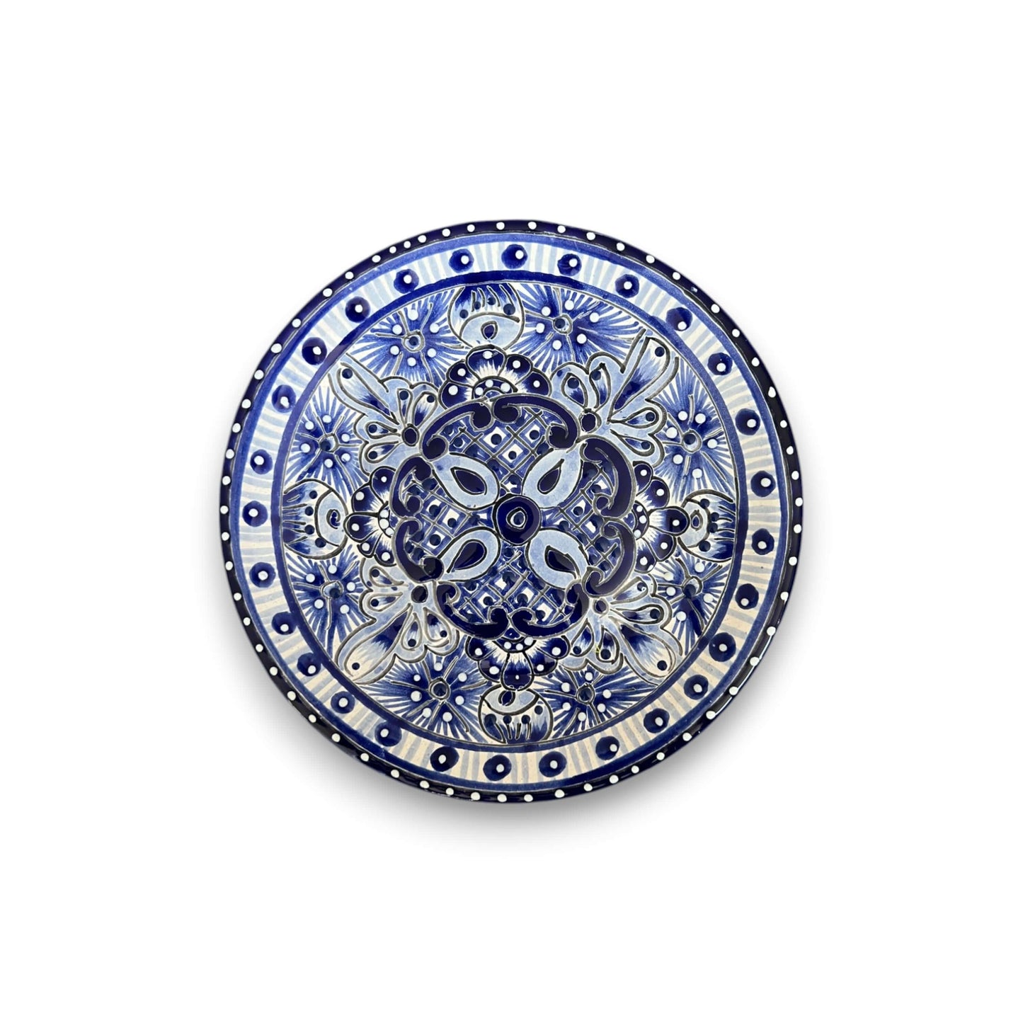 Blue & White Talavera Dinnerware Set | 12-Piece Set