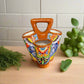 Talavera Utensil Holder | Hand-Painted Mexican Kitchen Organizer