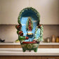 Handcrafted Mexican Outdoor Fountain | Painted Traditional Water Feature