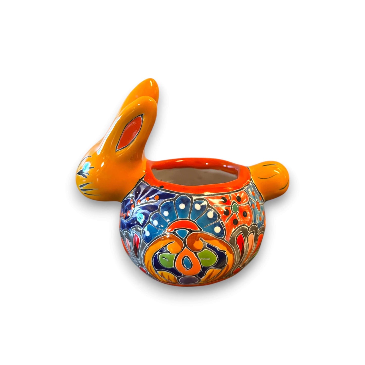 Talavera Rabbit Planter | Handcrafted Mexican Bunny Pot