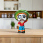 Talavera Skeleton Statue | Day of the Dead Figurine with Sombrero