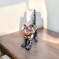Handmade Talavera Arched Cat Statue | Day of the Dead Ceramic Cat Art