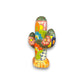 Colorful Talavera Cactus Sculpture | Mexican Ceramic Decor