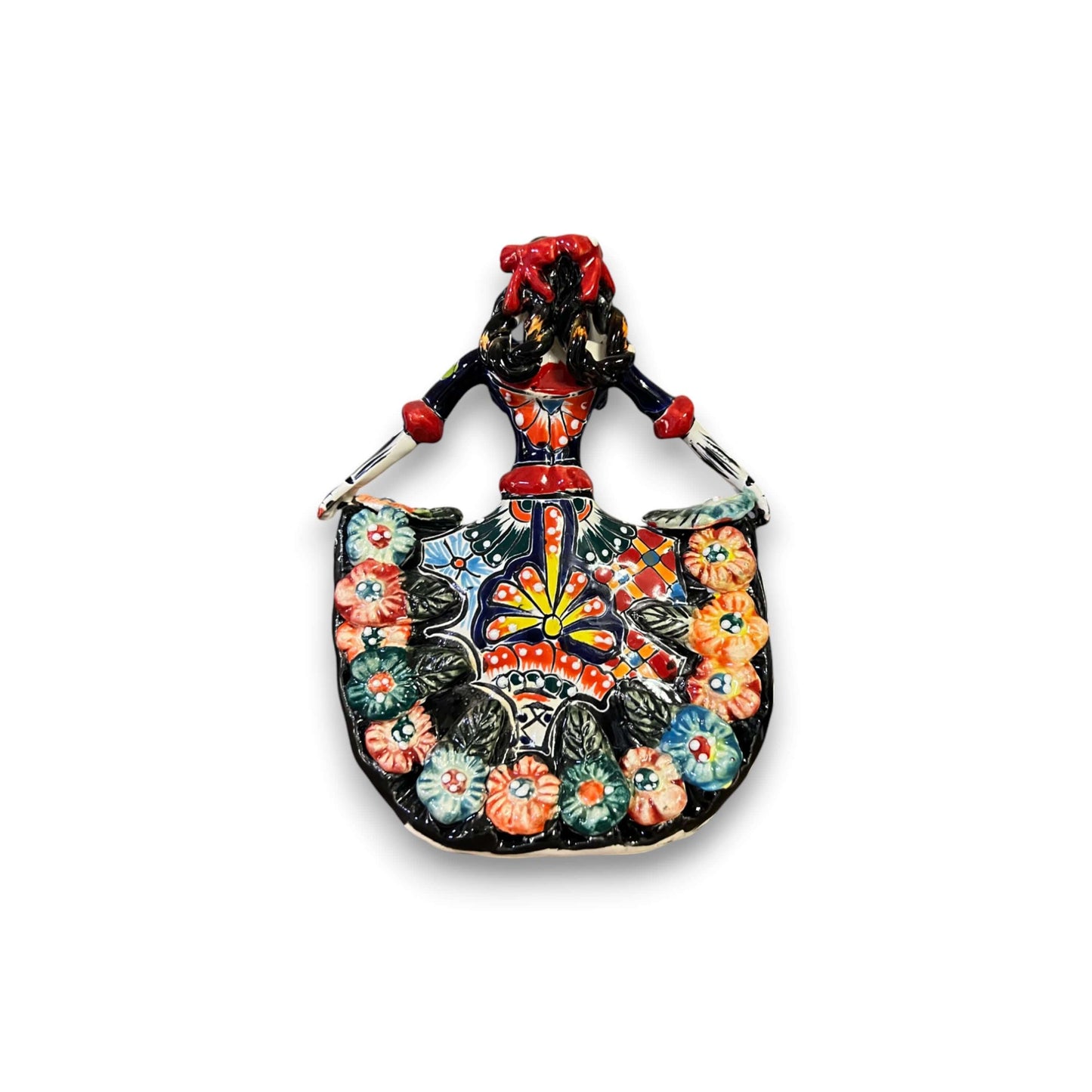 Handmade Talavera Catrina Figurine | Day of the Dead Ceramic Art